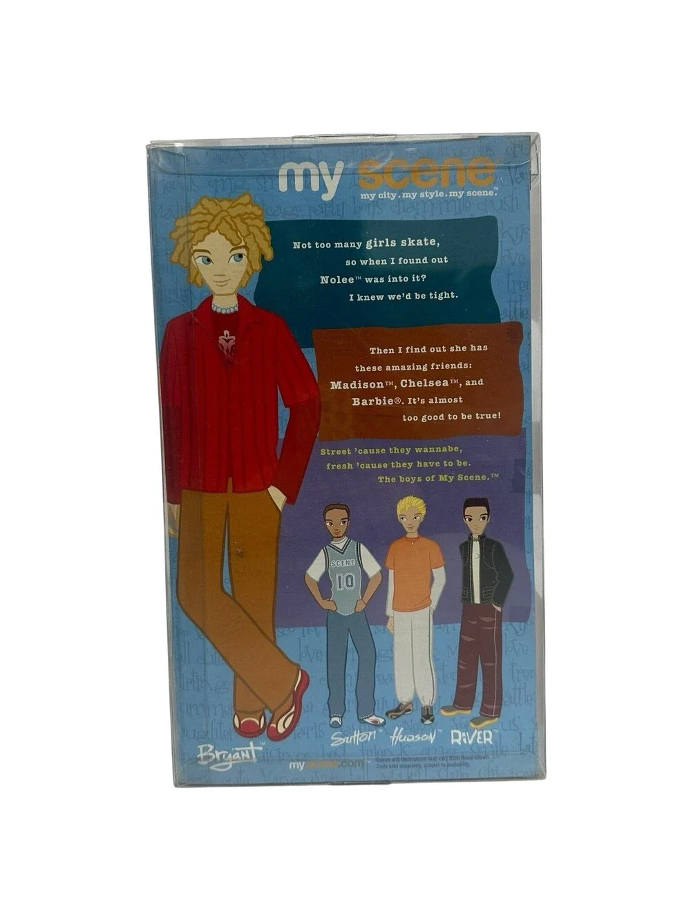 My Scene Bryant Doll 2003 Mattel NIB With Accessories Skateboard Helmet & Outfit